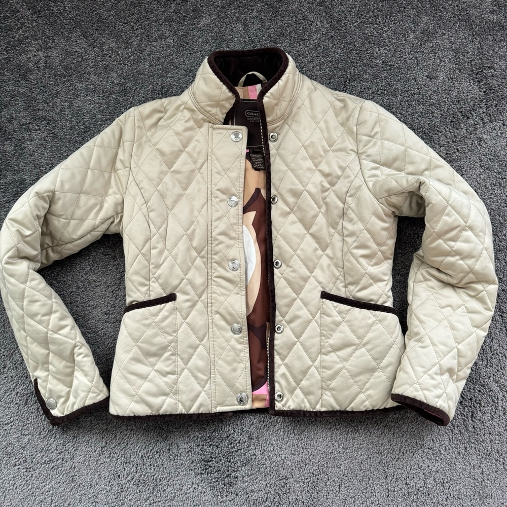 Coach XS Quilted Coat